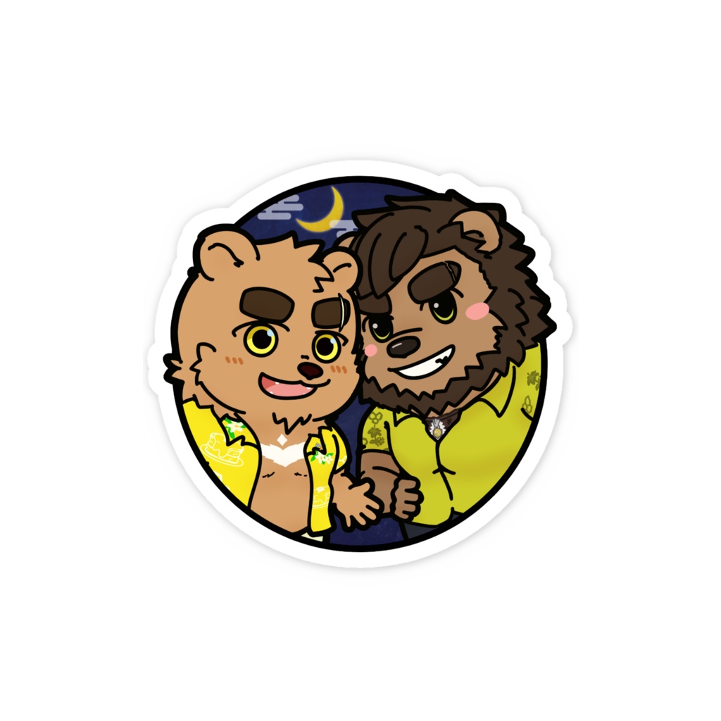 三日月呑平 スマホステッカー