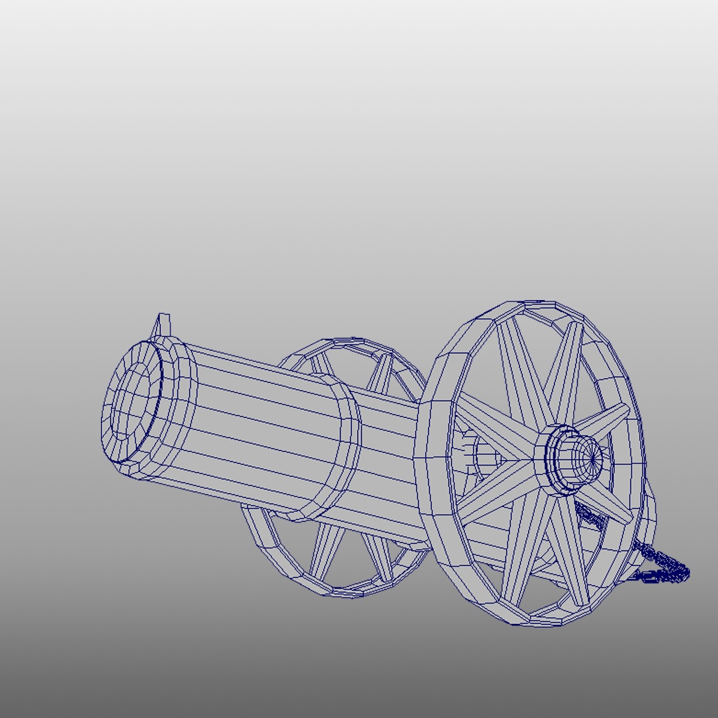 【3D素材】大砲