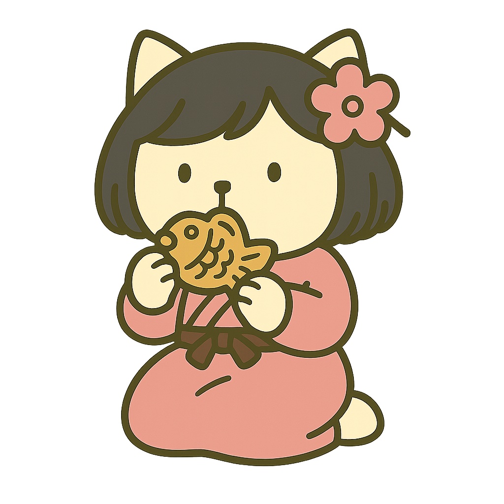 もち猫なでしこフリー素材