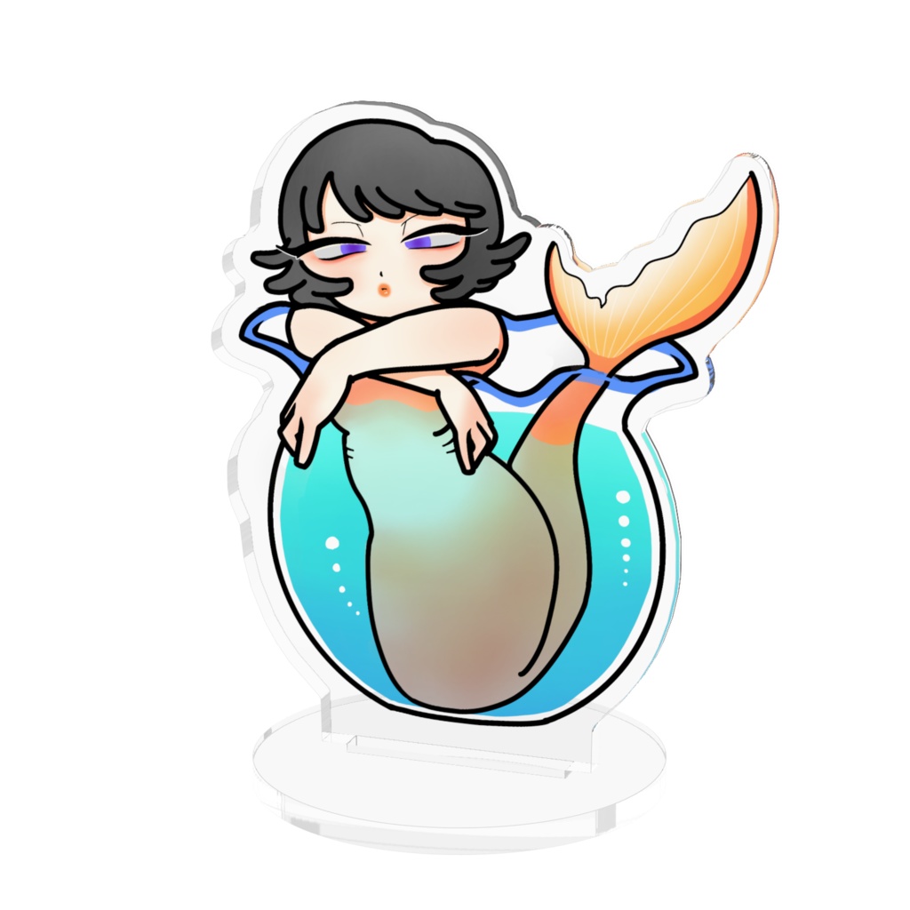 金魚鉢のアクリルスタンド