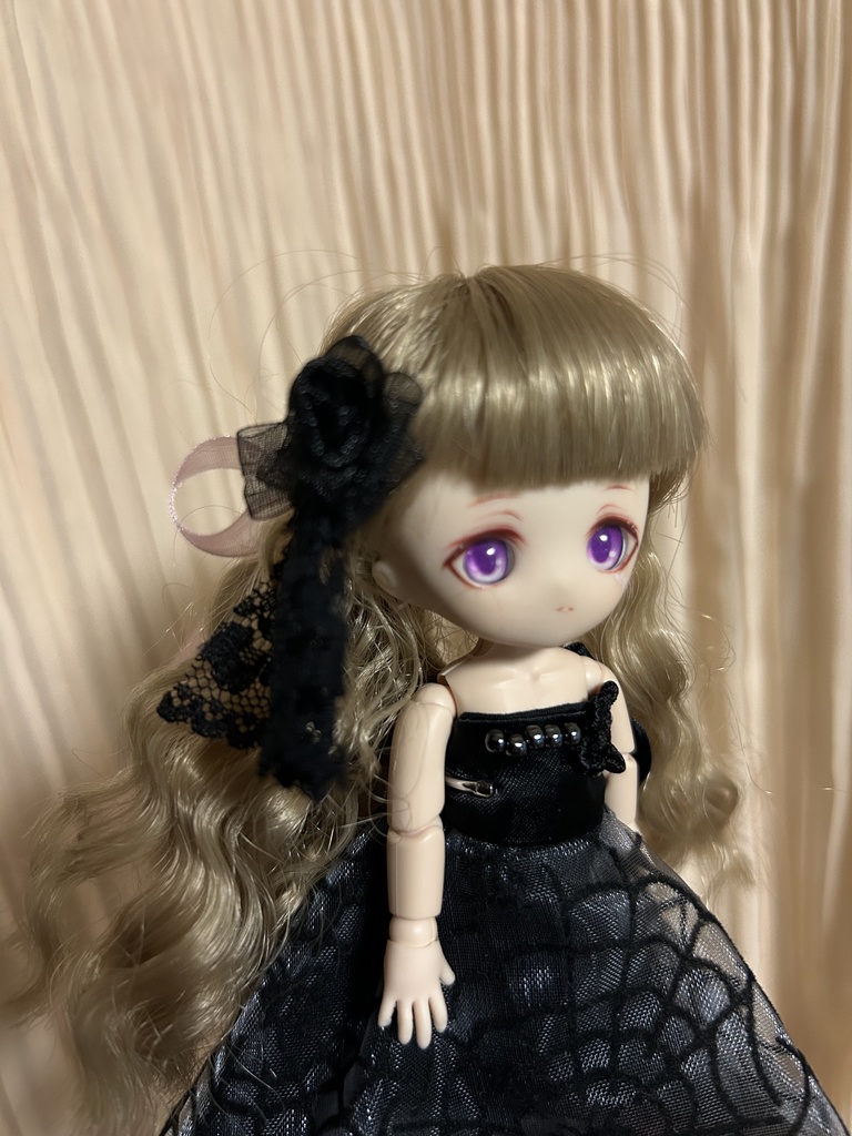 花とレースのヘアピン