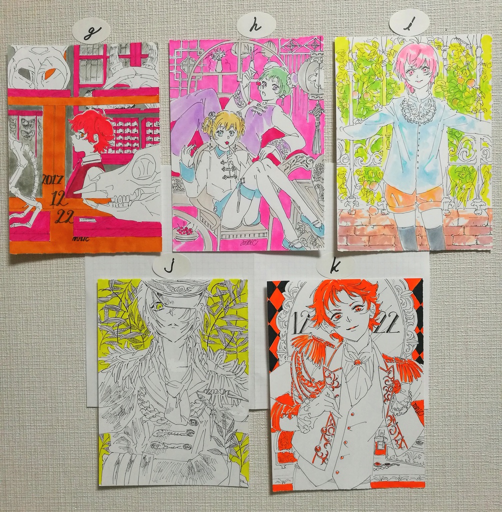 原画【a~k】単品500〜