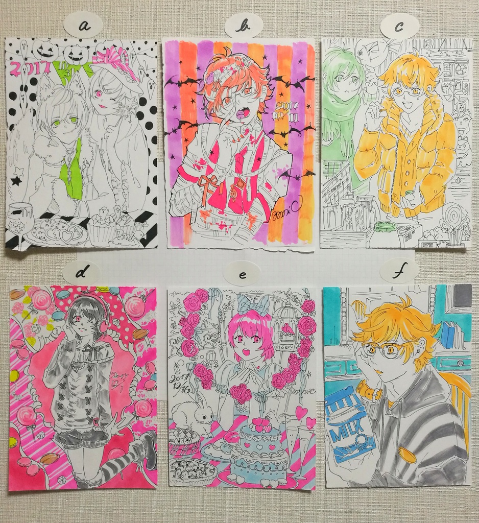 原画【a~k】単品500〜