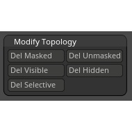 ZBrush プラグイン - トポロジー削除ツール