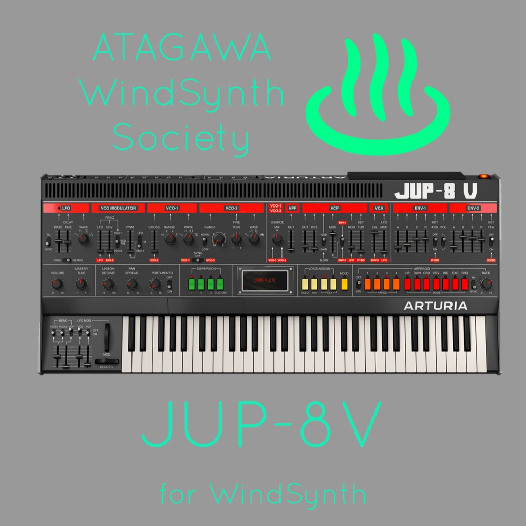 【近日公開】for ARTURIA JUP-8V(30音色)