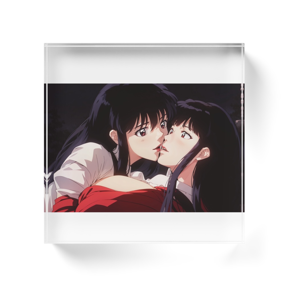 桔梗と桔梗の激しい姉妹愛 アクリルブロック