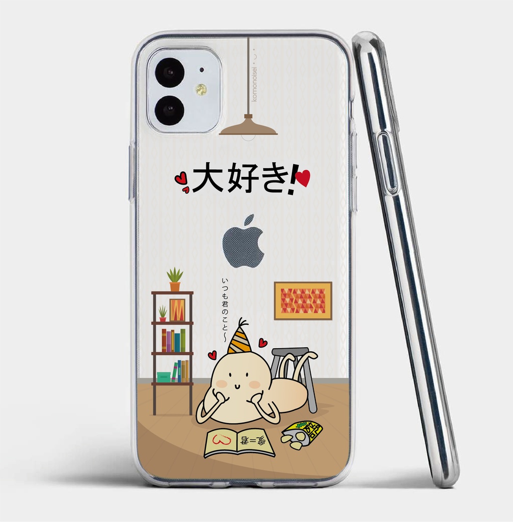 ふとくんシリーズ「大好き!♡」iPhone11クリアケース