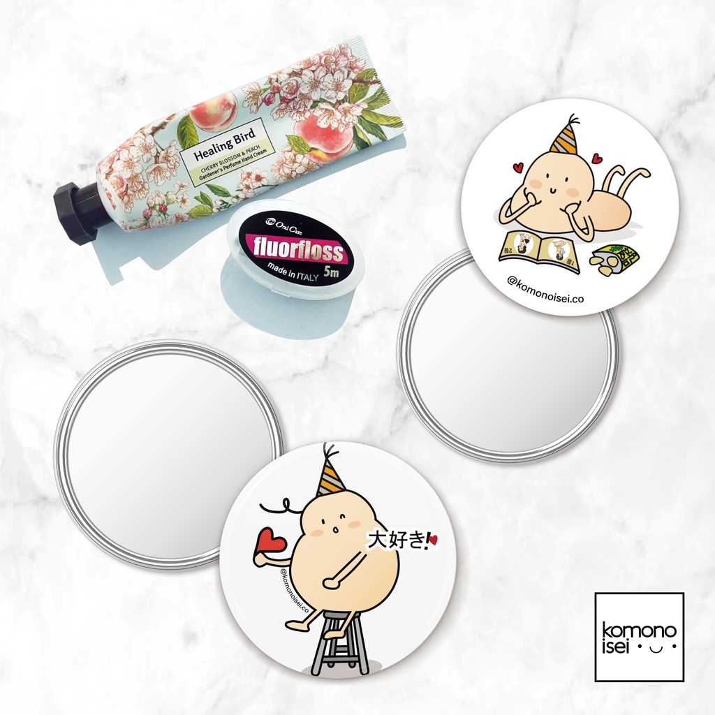 ふとくんシリーズ「大好き!♡」缶ミラーA