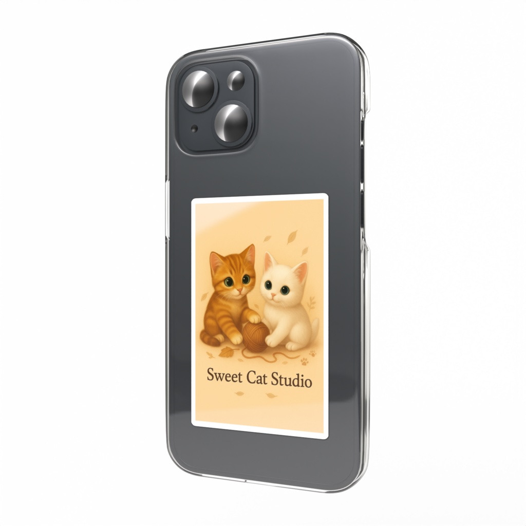  【Sweet Cat Studio】こうちゃん＆ミミちゃんの毛糸あそびステッカー 🧶 〜あたたかい気持ちを届ける、小さな仲良しコンビ〜