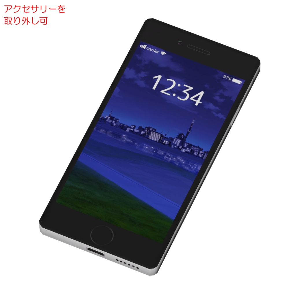 携帯電話&スタンド / Cell phone & Stand