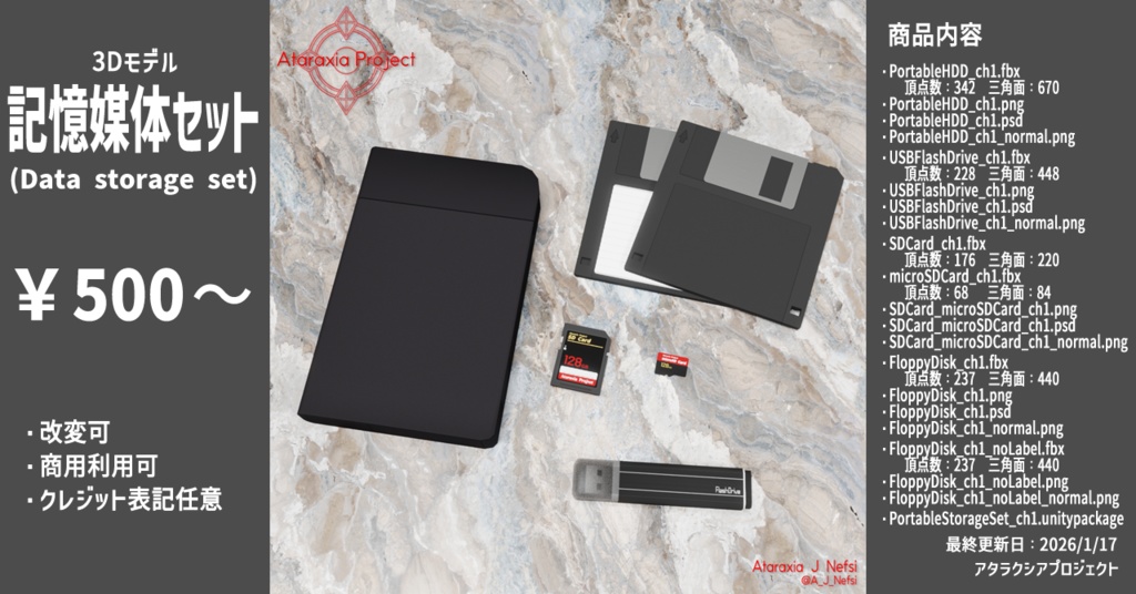 記憶媒体セット / Data storage set