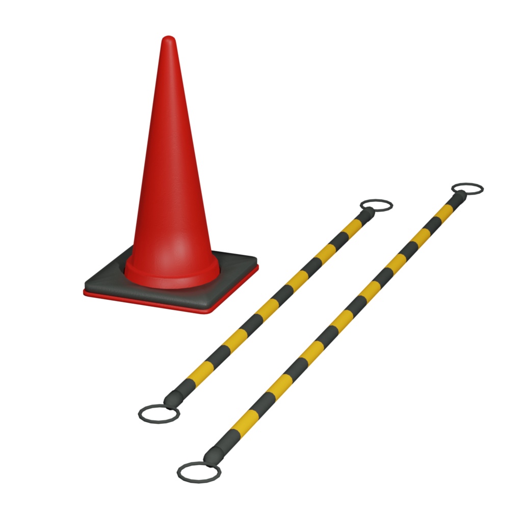 ロードコーン&ポール / Road cone & Road pole