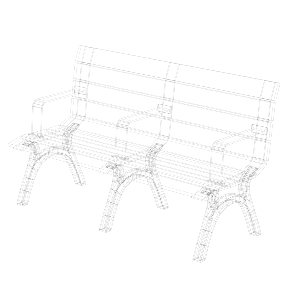 ベンチ&時計 / Bench & Park clock