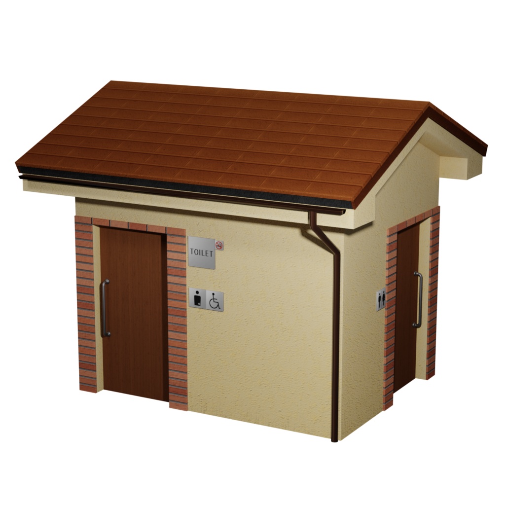 公衆トイレ(外観) / Public lavatory (exterior)