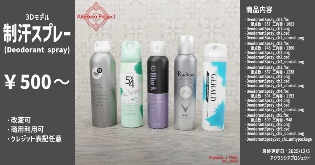 制汗スプレー / Deodorant spray