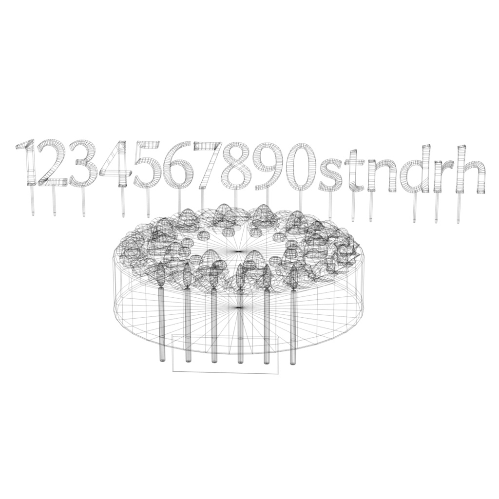 ホールケーキ&スタンド / Whole cake & Cake stand