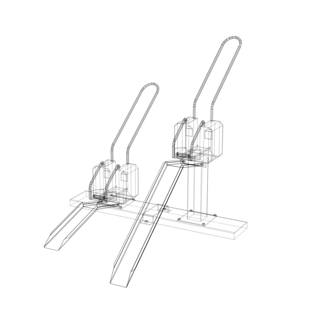 駐輪場セット / Bicycle parking set