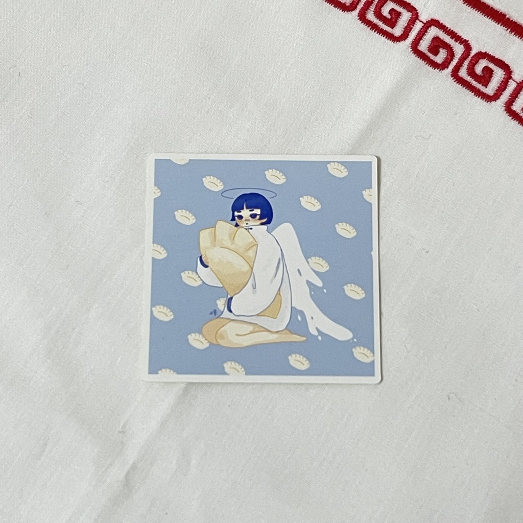 ぎょうざ天使のステッカー