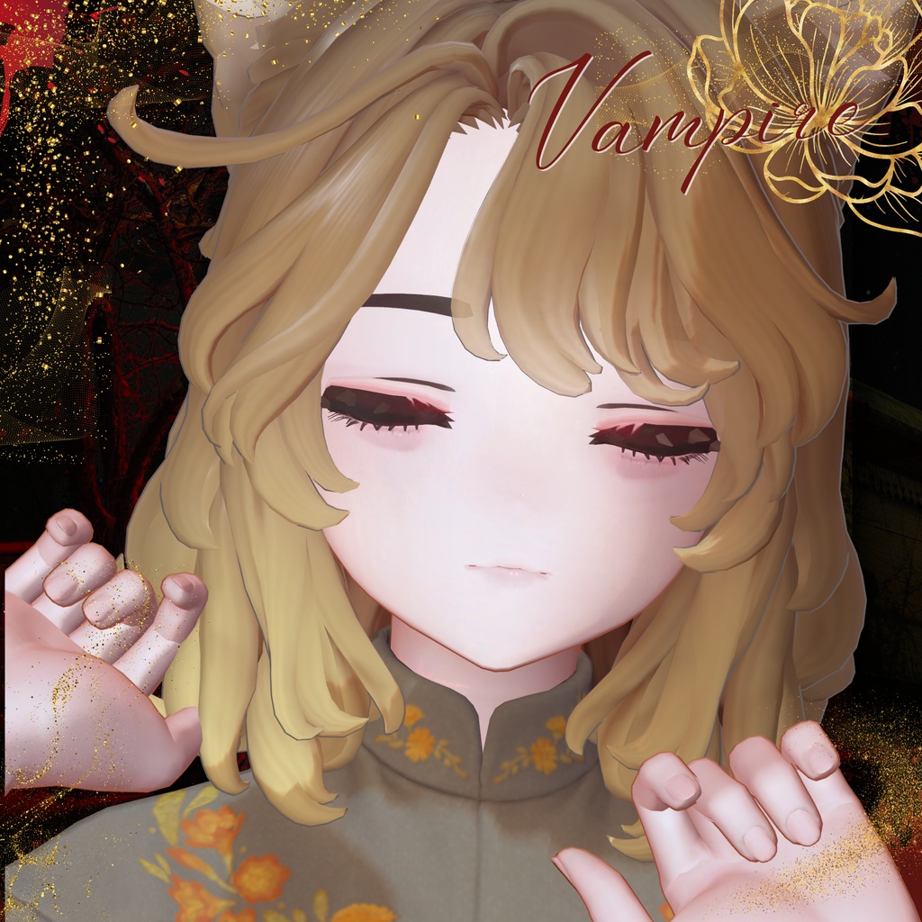 【 マリシア - Marycia - 】Vampire吸血鬼Make《HalloWeen》Eye & BodyTexture