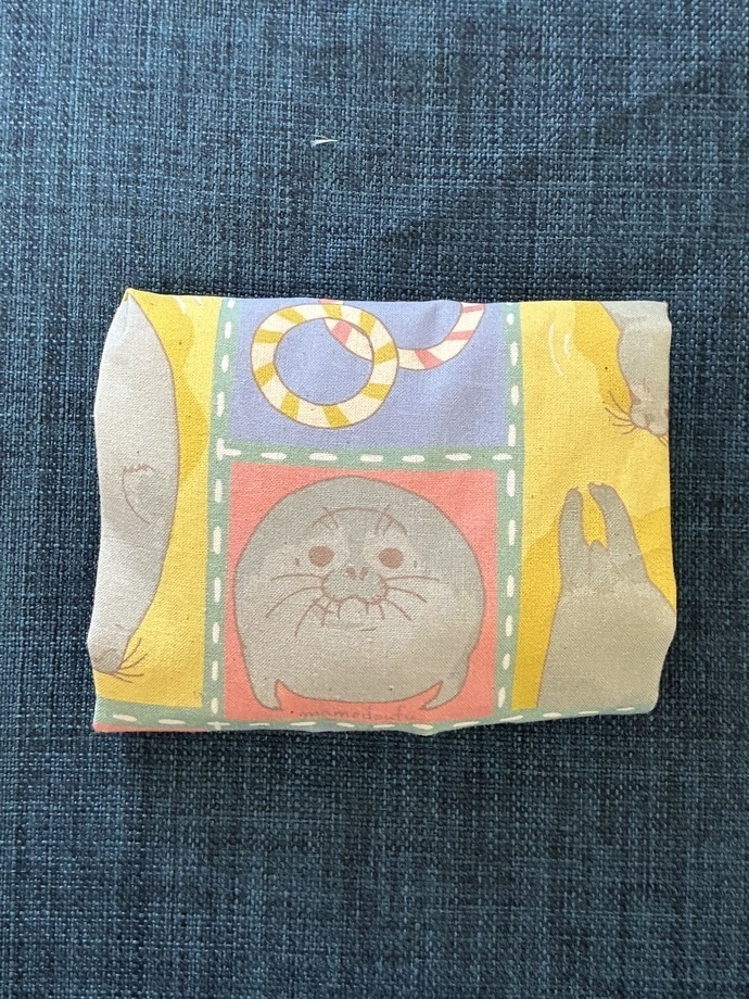 アザラシプリントトートバッグ カラフルブロック
