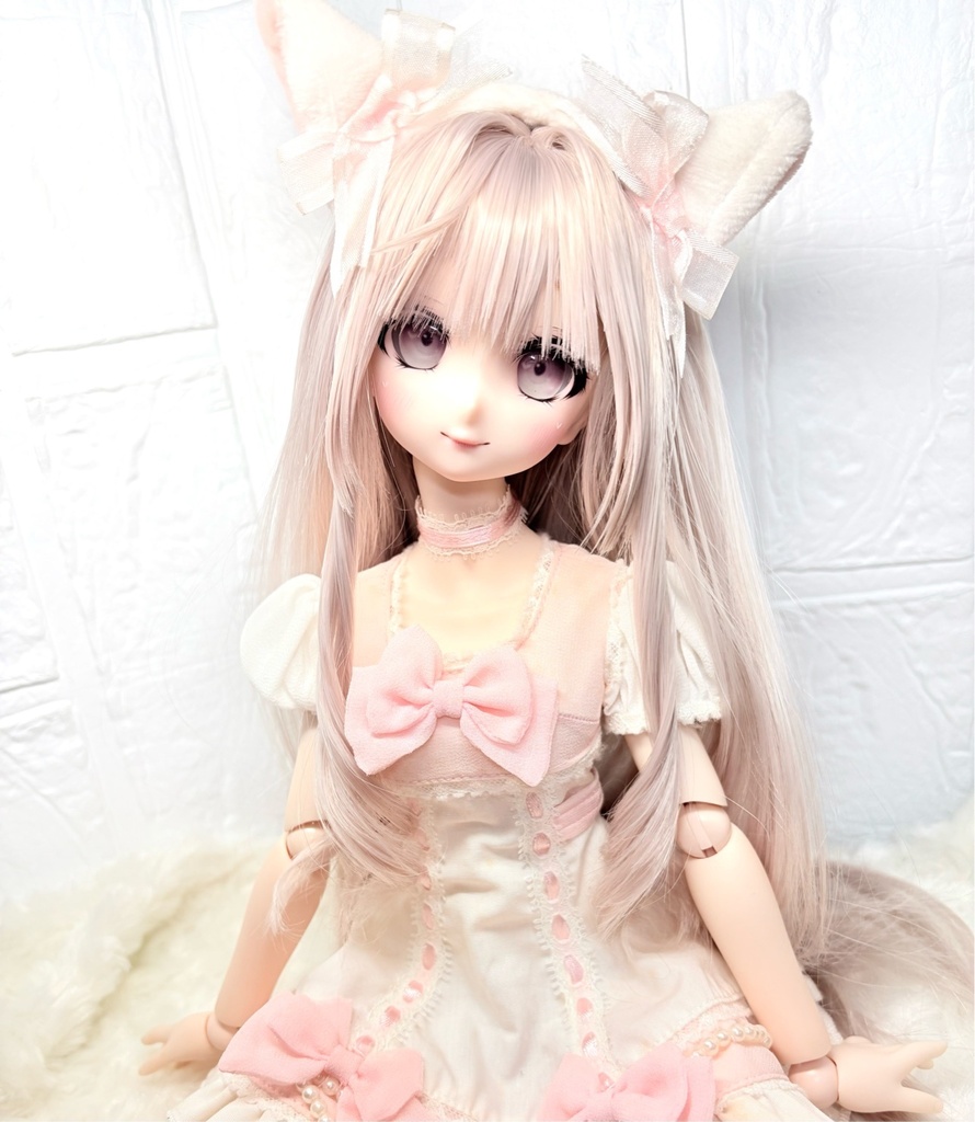ボークス DDH-32カスタムヘッド(セミホワイト肌)+アイ