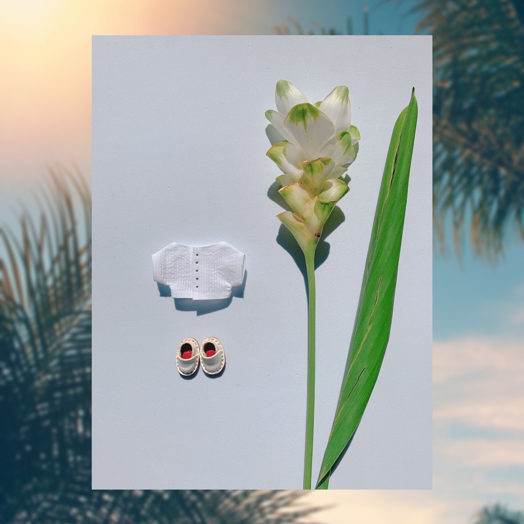 🌴ボタニカル開襟シャツセット🌿