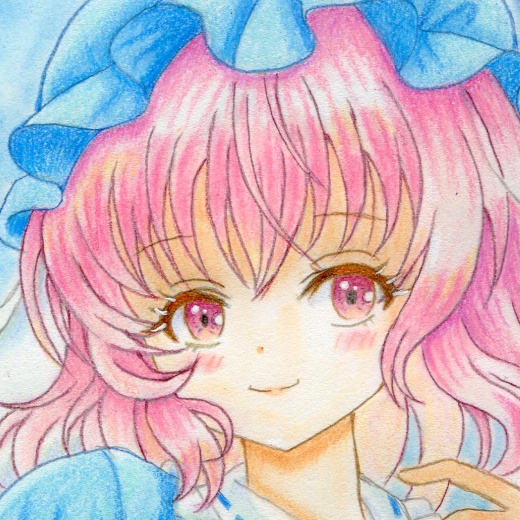 同人手描きイラスト 西行寺幽々子 東方 - スナノシロ - BOOTH