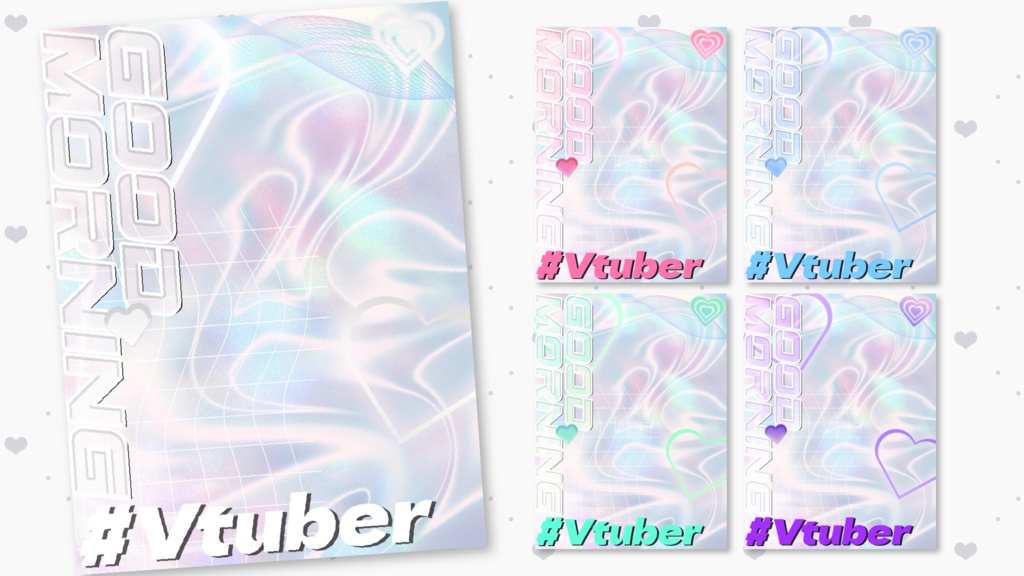 【Vtuber素材】Y2K風なおはようVtuber