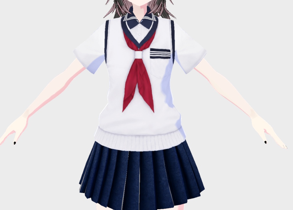 【VRoid衣装】セーラー服【無料】