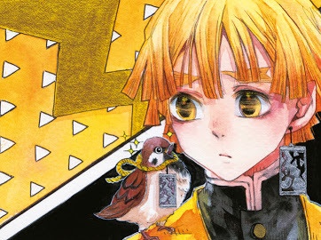 【我妻 善逸】 イメージキーホルダー ポストカード付き!