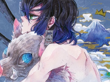 【嘴平 伊之助】 イメージキーホルダー ポストカード付き!