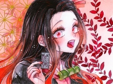 【竈門 禰豆子】 イメージピアスorイヤリング ポストカード付き!