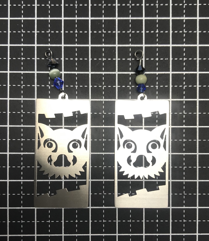 【嘴平 伊之助】イメージピアスorイヤリング ポストカード付き!