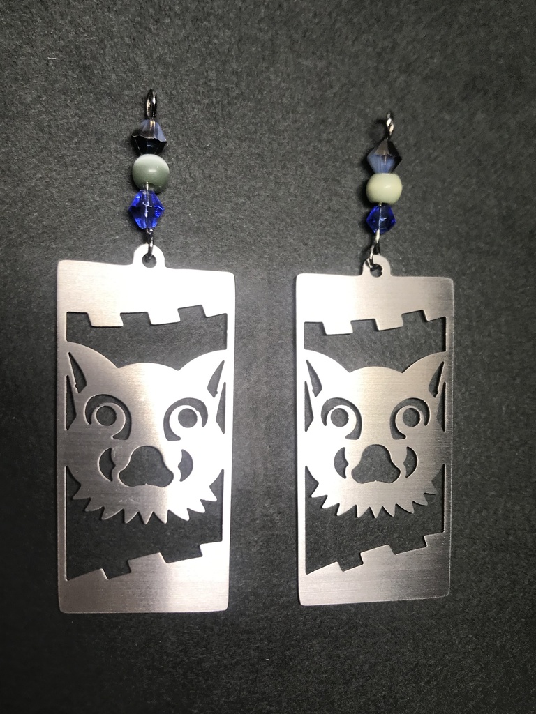 【嘴平 伊之助】イメージピアスorイヤリング ポストカード付き!