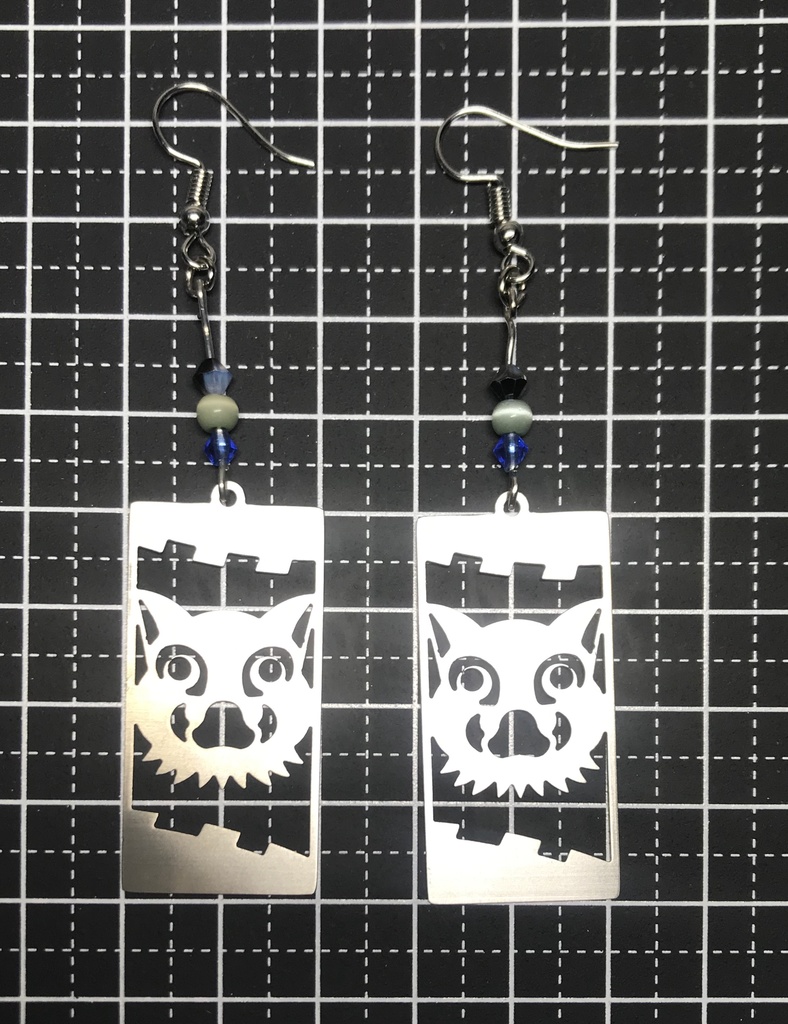 【嘴平 伊之助】イメージピアスorイヤリング ポストカード付き!