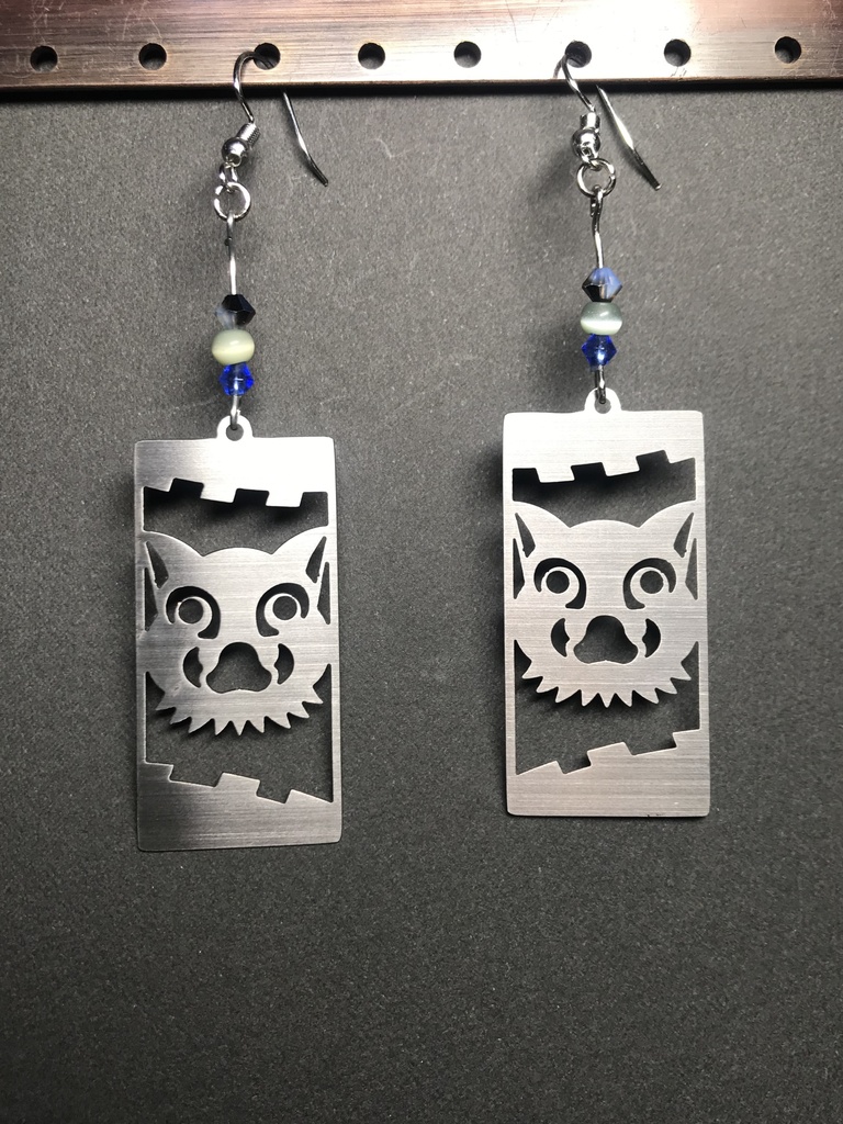 【嘴平 伊之助】イメージピアスorイヤリング ポストカード付き!