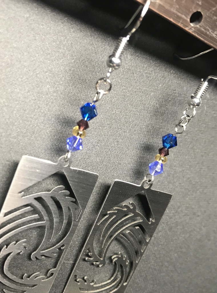 【冨岡 義勇】イメージピアスorイヤリング ポストカード付き!