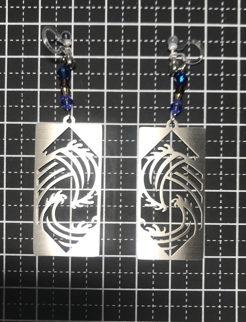 【冨岡 義勇】イメージピアスorイヤリング ポストカード付き!