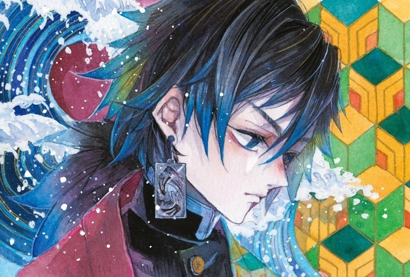 【冨岡 義勇】イメージピアスorイヤリング ポストカード付き!