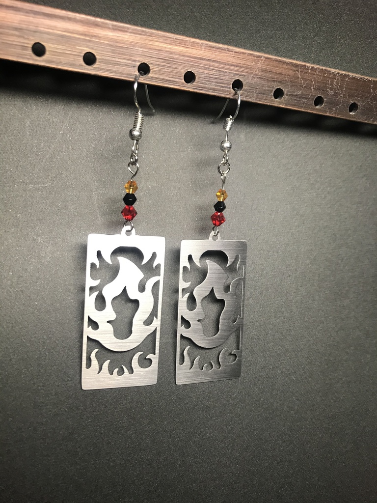 【煉獄 杏寿郎】イメージピアスorイヤリング ポストカード付き!