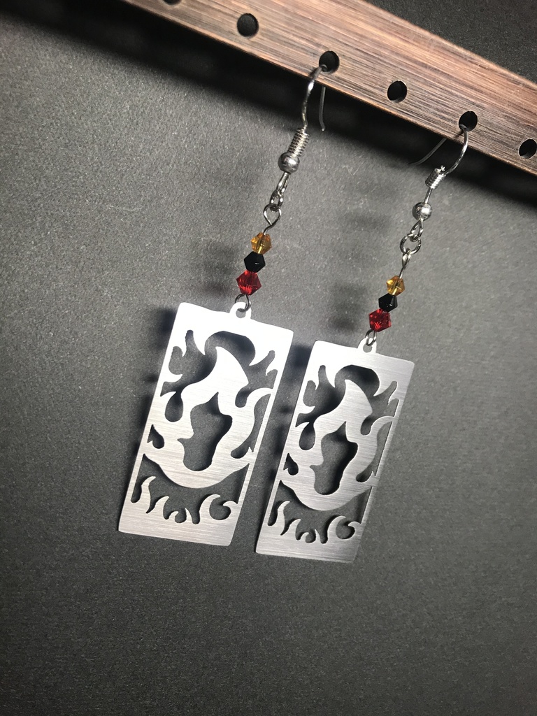 【煉獄 杏寿郎】イメージピアスorイヤリング ポストカード付き!