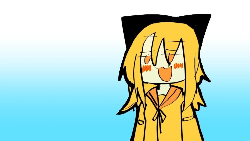 facerig用自作アバター制作テスト用らくがき娘