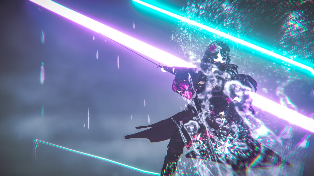 古刀 六葉 -抜刀納刀ギミック・Particle付き-