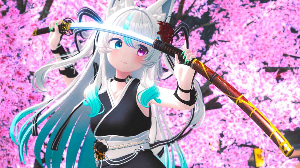 古刀 六葉 -抜刀納刀ギミック・Particle付き-