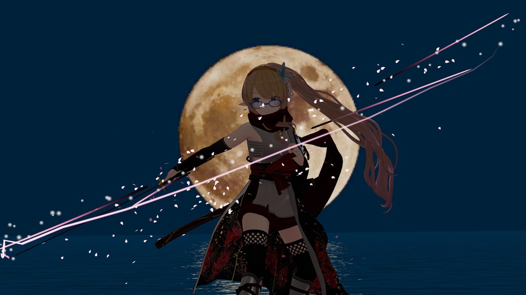 古刀 六葉 -抜刀納刀ギミック・Particle付き-