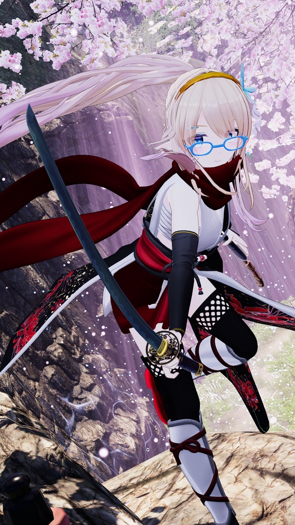 古刀 六葉 -抜刀納刀ギミック・Particle付き-