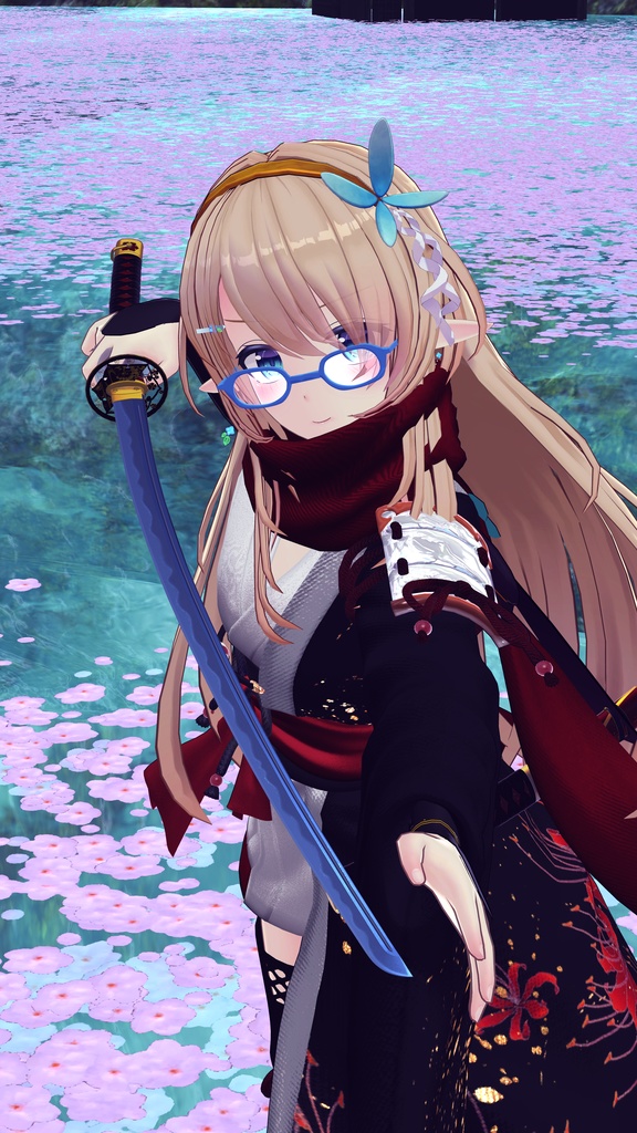 古刀 六葉 -抜刀納刀ギミック・Particle付き-