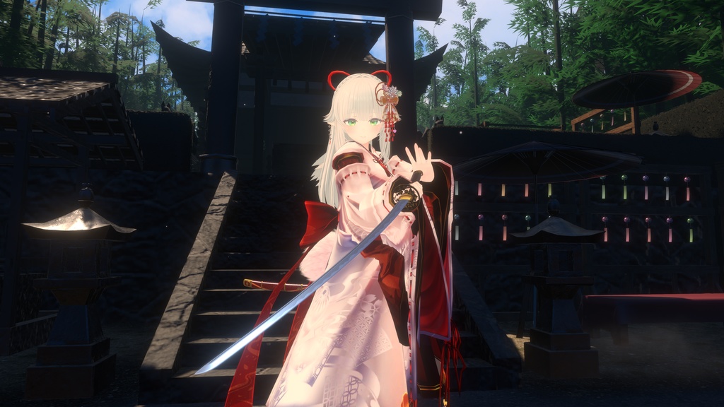 古刀 六葉 -抜刀納刀ギミック・Particle付き-