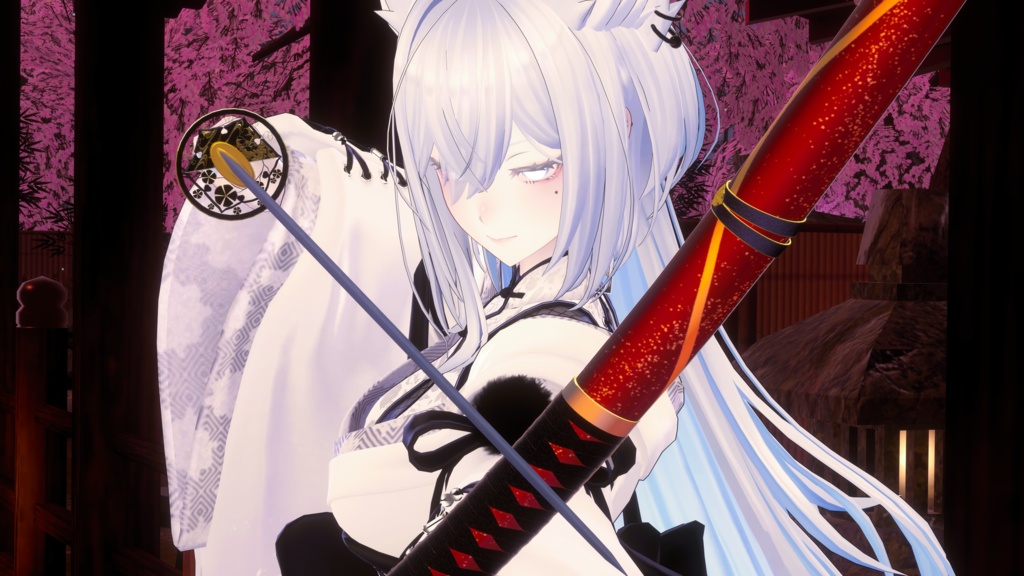 古刀 六葉 -抜刀納刀ギミック・Particle付き-