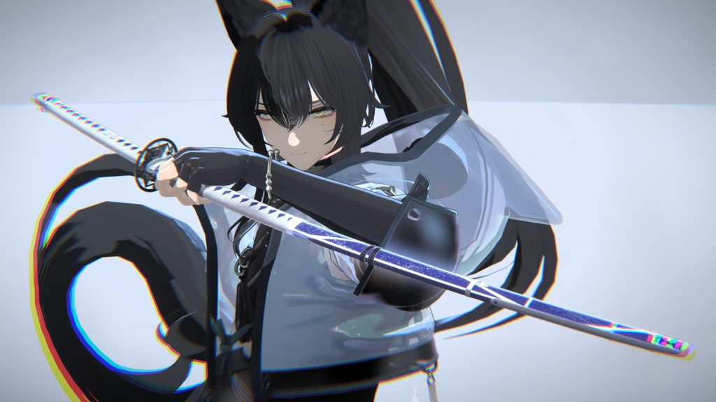 古刀 六葉 -抜刀納刀ギミック・Particle付き-